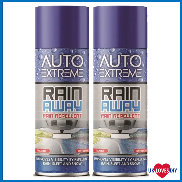 2 X AUTO EXTREME RAIN AWAY SPRAY 200ML