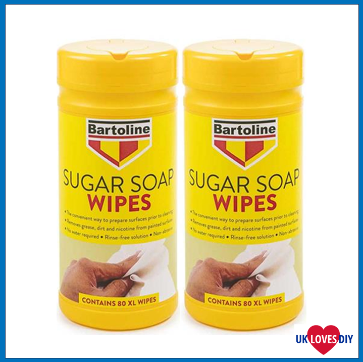 2 X BARTOLINE SUGAR SOAP WIPES 80XL
