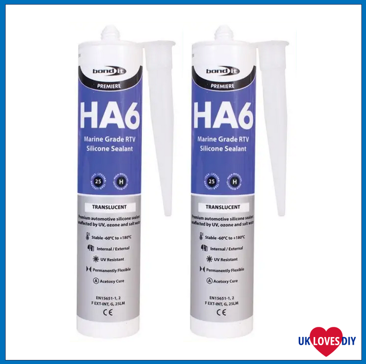 2 X BOND IT HA6 CLEAR 310ML