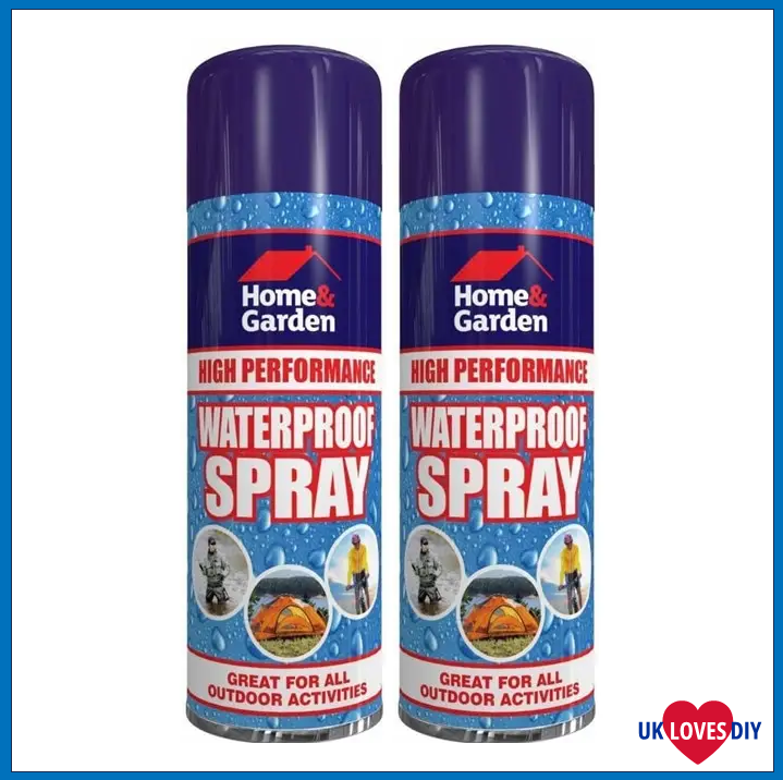 2 X HOME & GARDEN WATERPROOF SPRAY PAINT 300ML