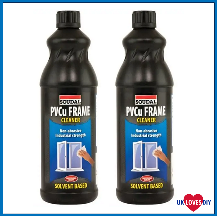 2 X SOUDAL PVCU SOLVENT BASED CLEANER 1LT