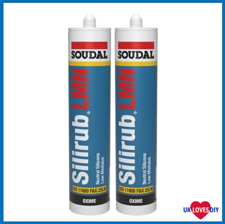 2 X SOUDAL SILIRUB LMN WHITE 300ML