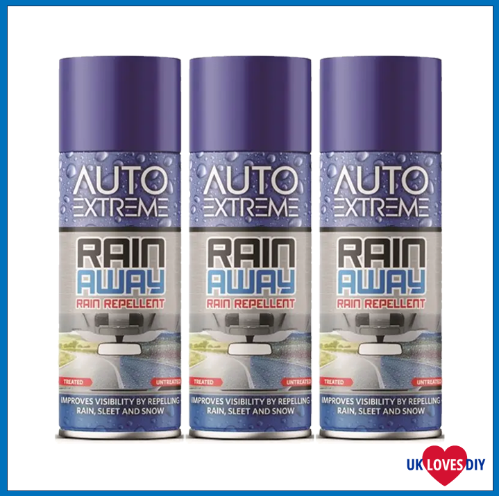 3 X AUTO EXTREME RAIN AWAY SPRAY 200ML