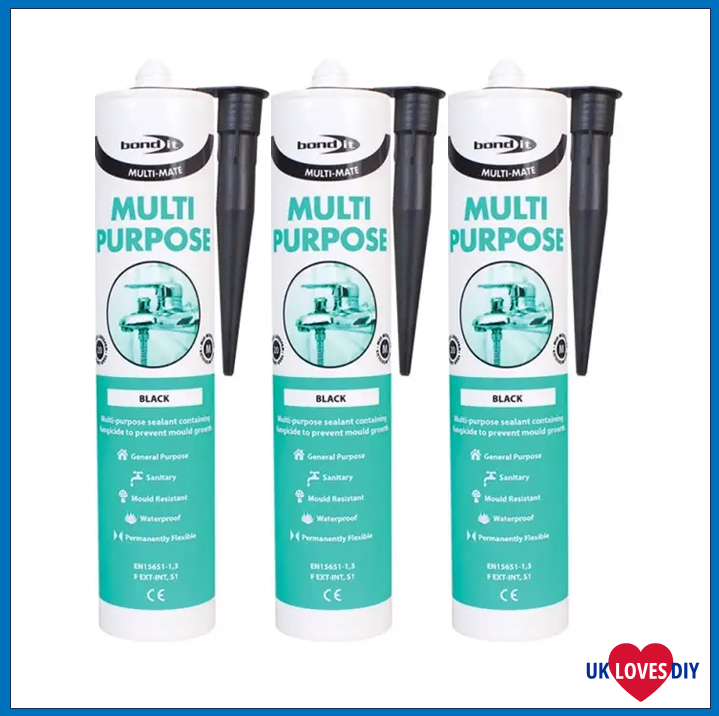 3 X BOND IT MULTI PURPOSE SEALANT BLACK 310ML
