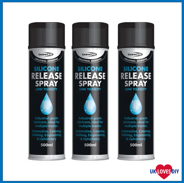 3 X BOND IT SILICONE RELEASE SPRAY 500ML