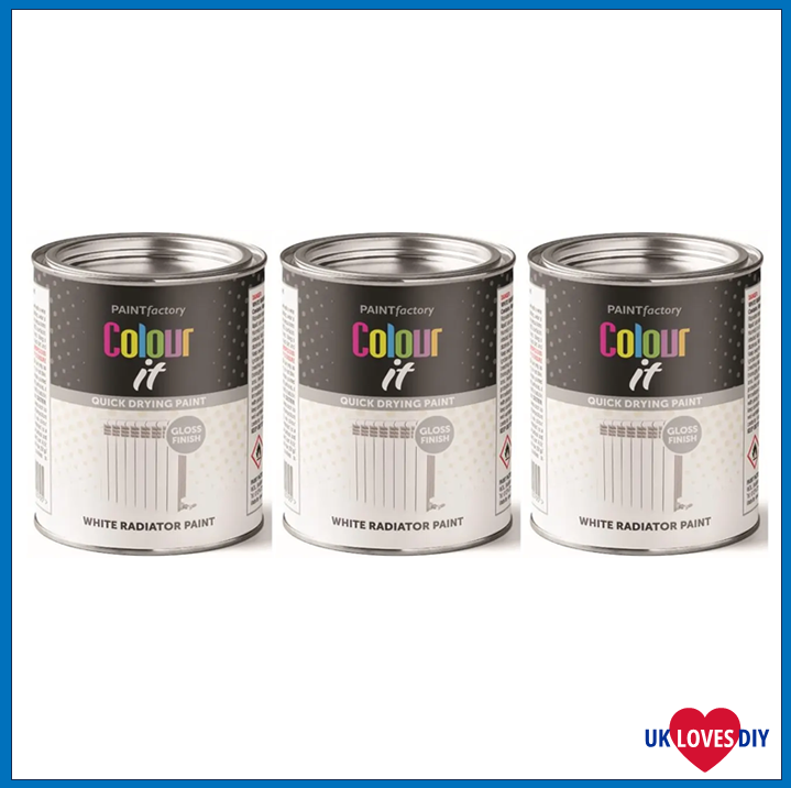 3 X COLOUR IT PAINT TIN RADIATOR PAINT 300ML