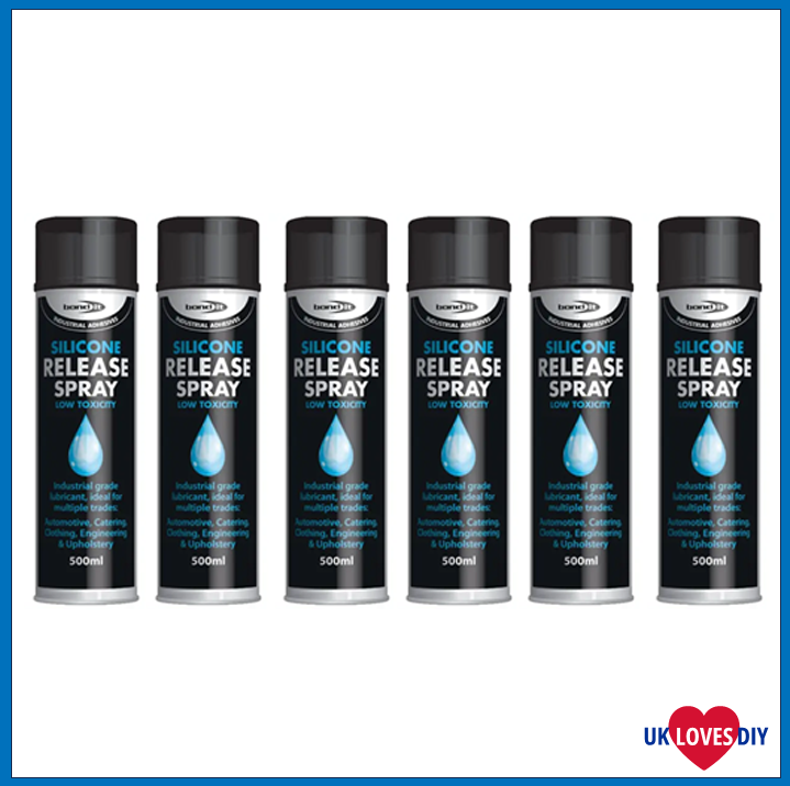 6 X BOND IT SILICONE RELEASE SPRAY 500ML