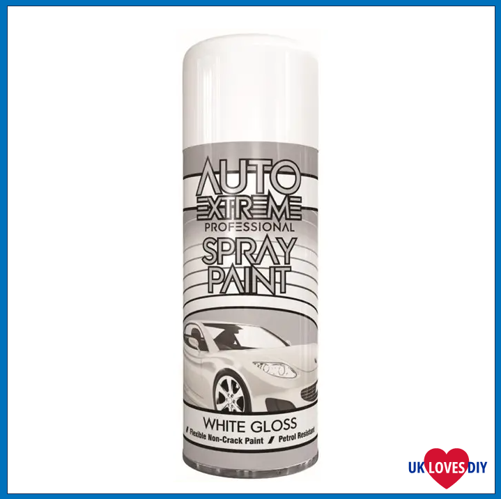 AUTO EXTREME WHITE GLOSS SPRAY PAINT 400ML