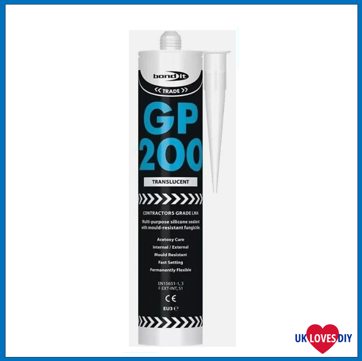 BOND IT GP200 SILICONE CLEAR 310ML