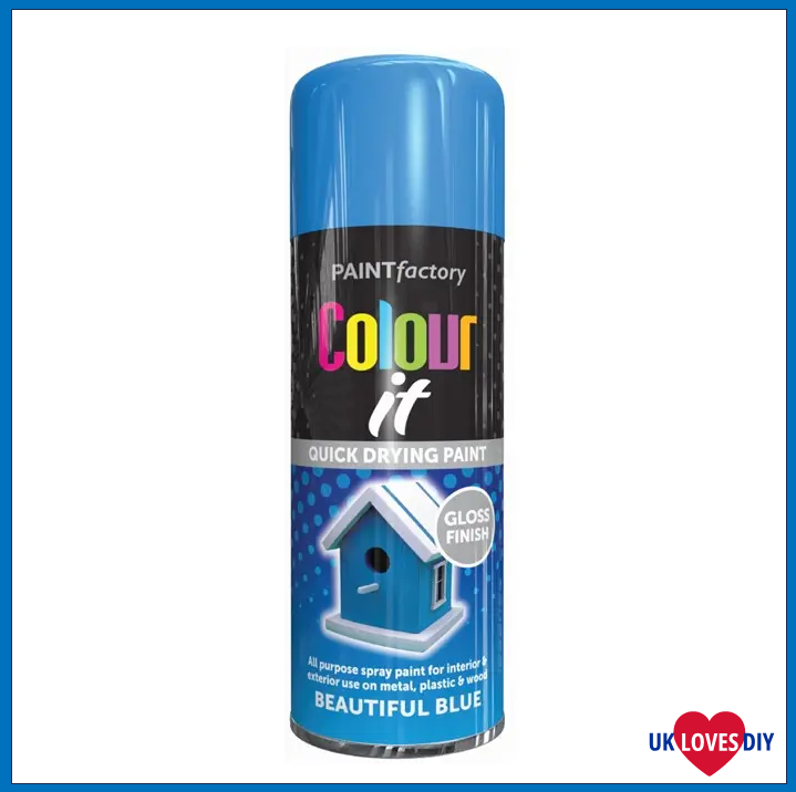 COLOUT IT-BEAUTIFUL BLUE GLOSS SPRAY PAINT 400ML
