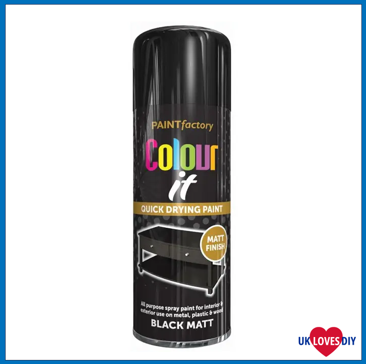 COLOUT IT-BLACK MATT SPRAY PAINT 400ML