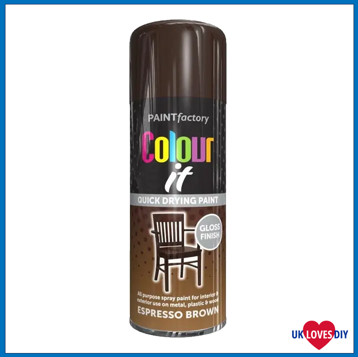 COLOUT IT-ESPRESSO BROWN GLOSS SPRAY PAINT 400ML