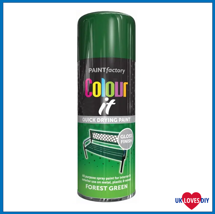 COLOUT IT-FOREST GREEN GLOSS SPRAY PAINT 400ML