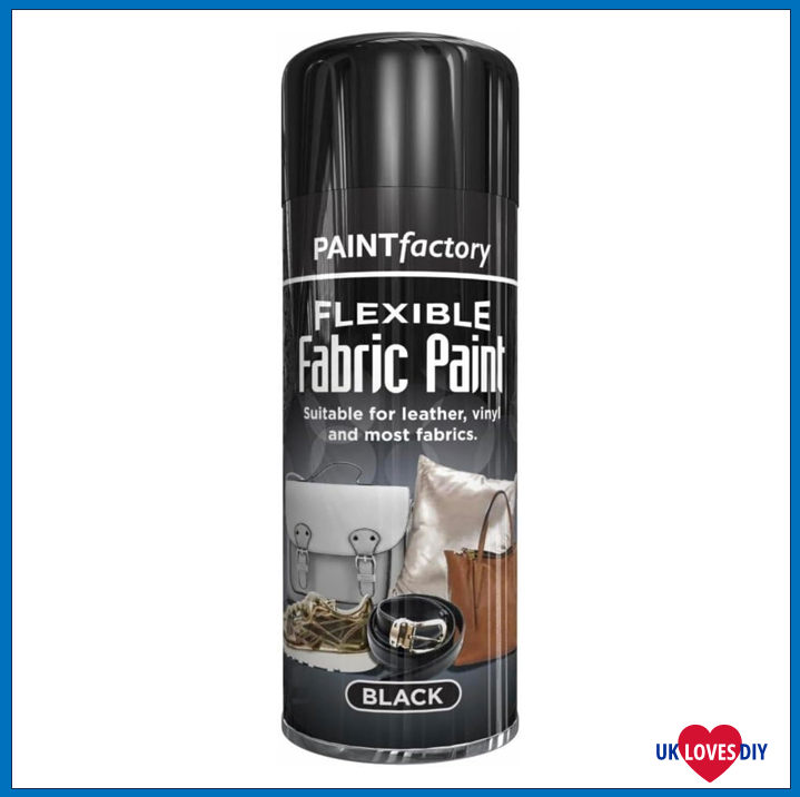 PAINT FACTORY FLEXIBLE FABRIC SPRAY PAINT BLACK 200ML