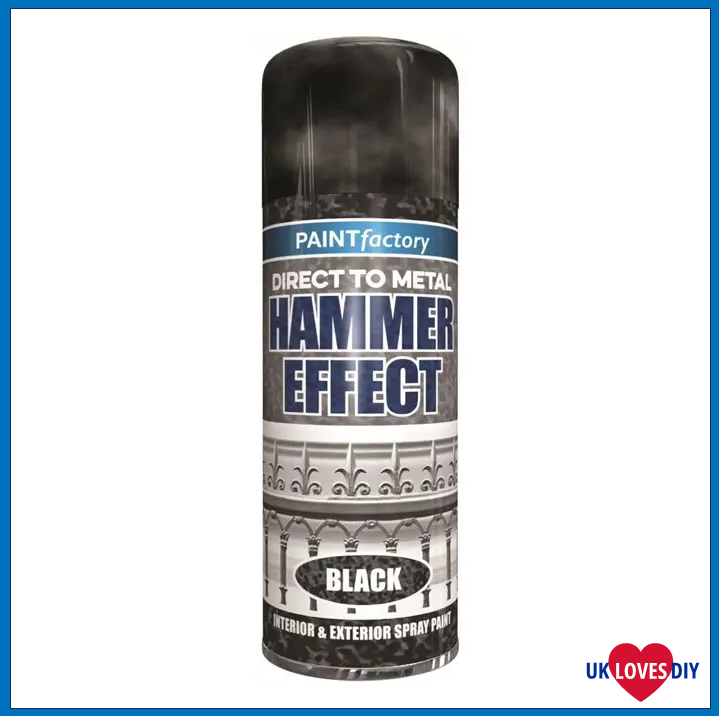 PAINT FACTORY HAMMER EFFECT BLACK SPRAY PAINT 400ML