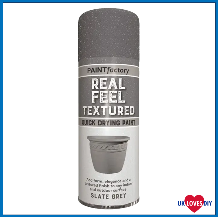 PAINT FACTORY TEXTURED EFFECT GREY SPRAY PAINT 400ML