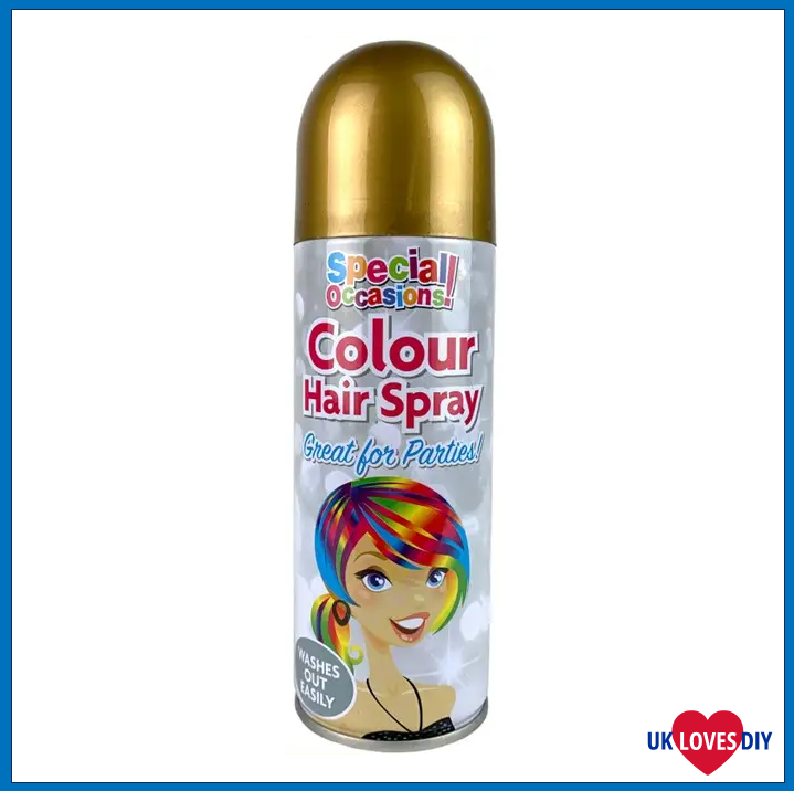 PARTY COLOUR HAIR SPRAY GOLD-200ML