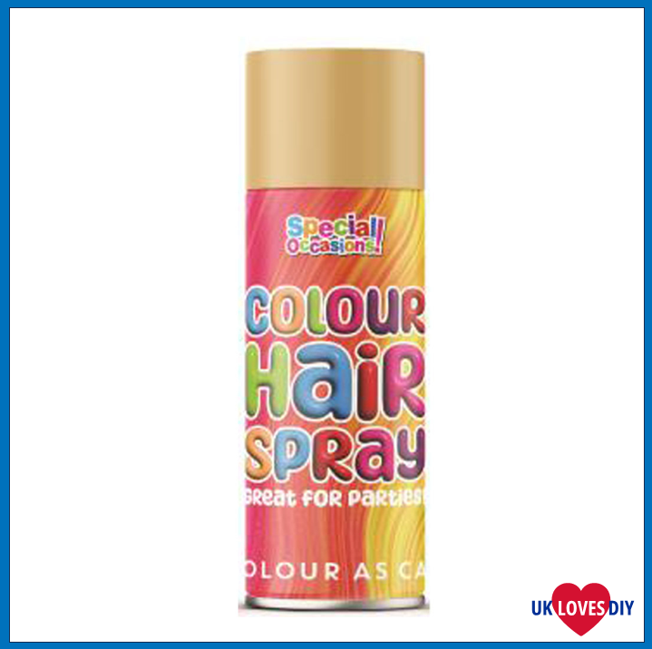 PARTY COLOUR HAIR SPRAY PAINT GOLD 200ML