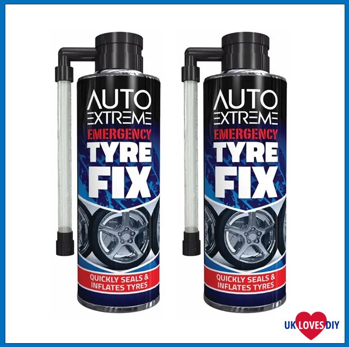 2 X AUTO EXTREME QUICK FIX TYRE REPAIR 300ML