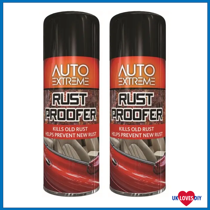 2 X AUTO EXTREME RUSTPROOFER SPRAY PAINT 400ML