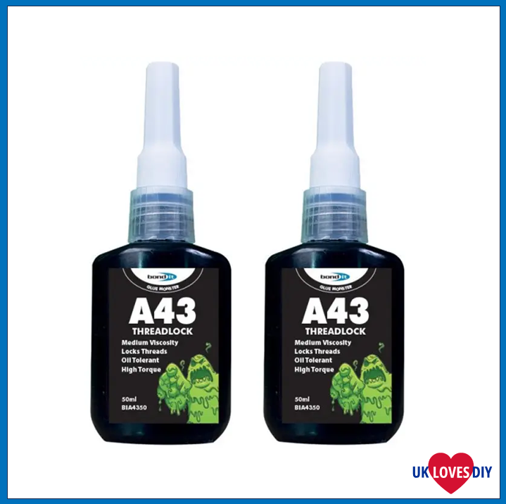 2 X BOND IT A43 THREADLOCK 50M