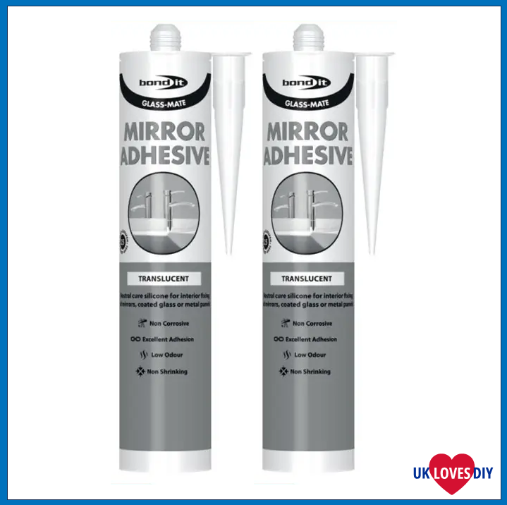 2 X BOND IT GLASS-MATE MIRROR ADHESIVE 310ML