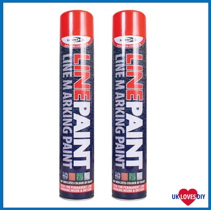 2 X BOND IT-LINE PAINT RED 750ML