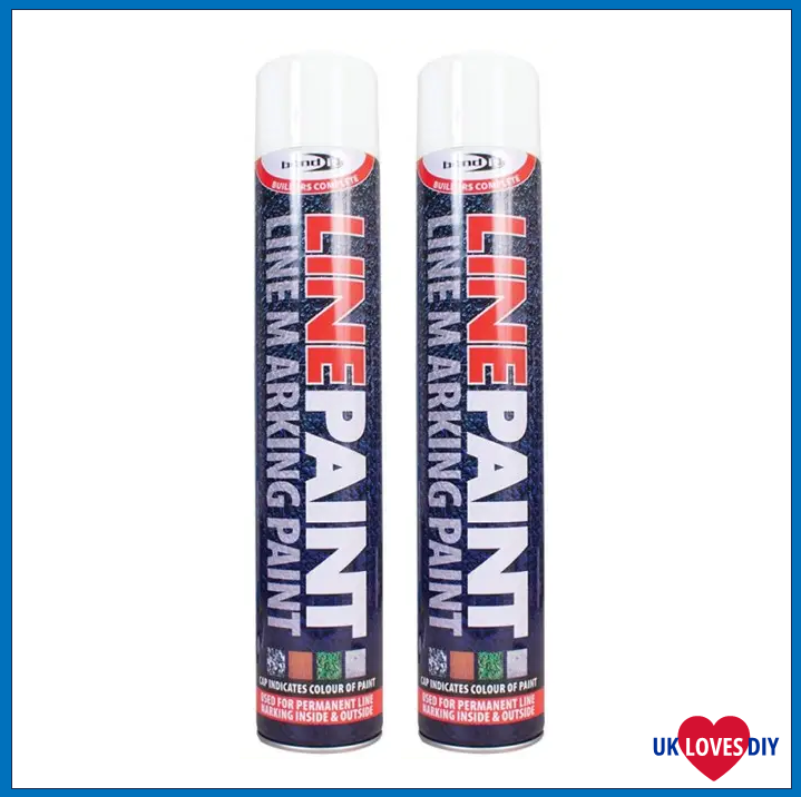 2 X BOND IT LINE PAINT WHITE 750ML
