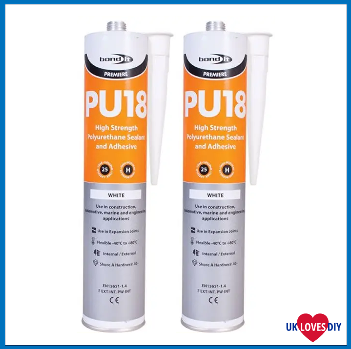 2 X BOND IT PU18 WHITE 310ML