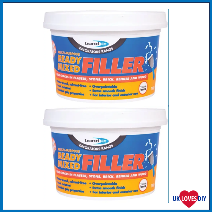 2 X BOND IT READY MIXED WALL PLASTER 750G