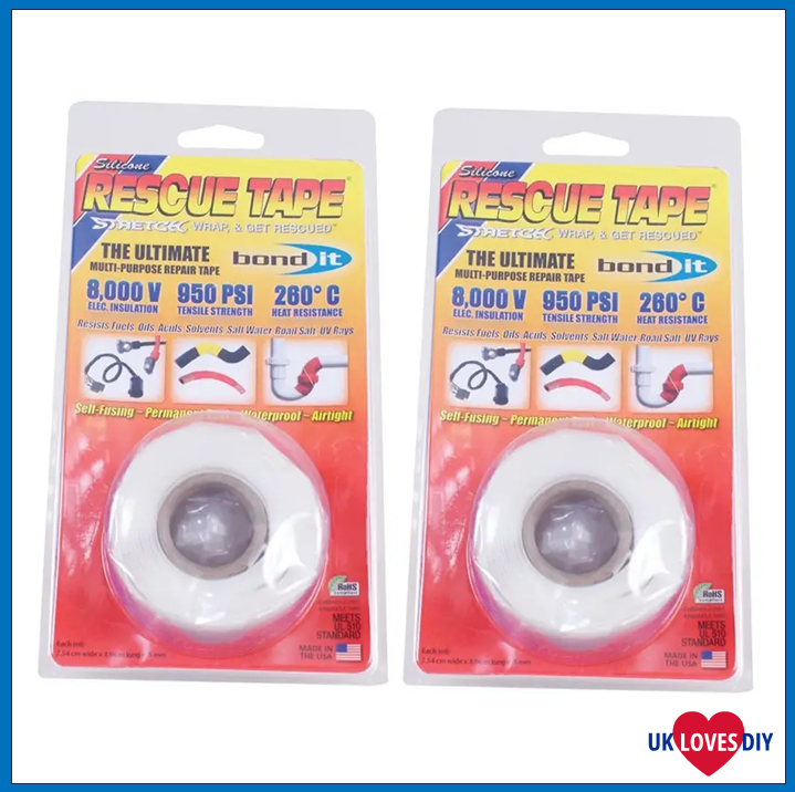 2 X BOND IT RESCUE TAPE-WHITE