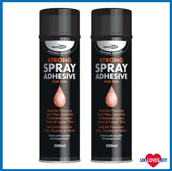 2 X BOND IT SPRAY ADHESIVE 500ML