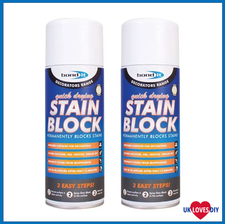 2 X BOND IT STAIN BLOCK 400ML