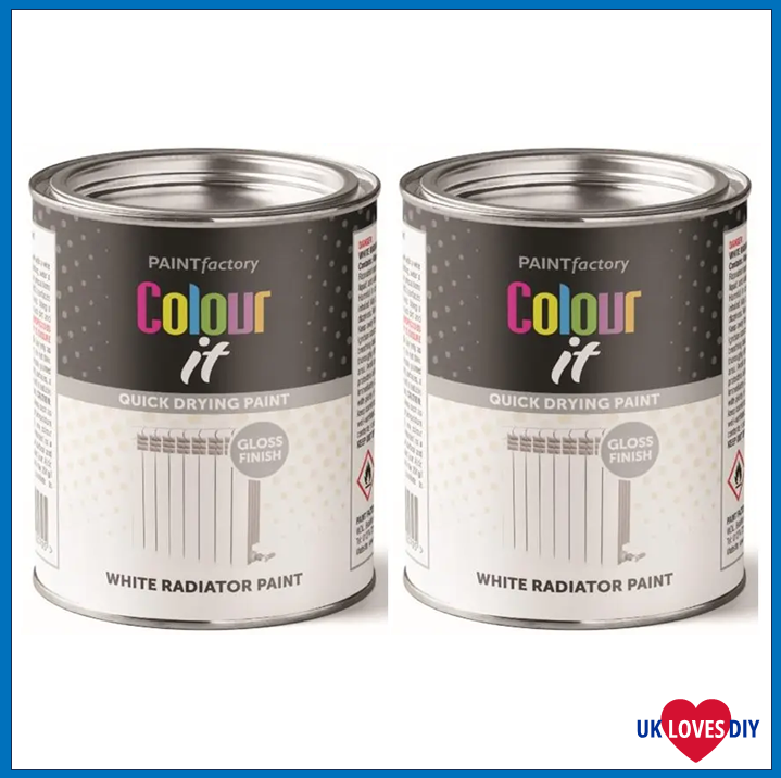 2 X COLOUR IT PAINT TIN RADIATOR PAINT 300ML