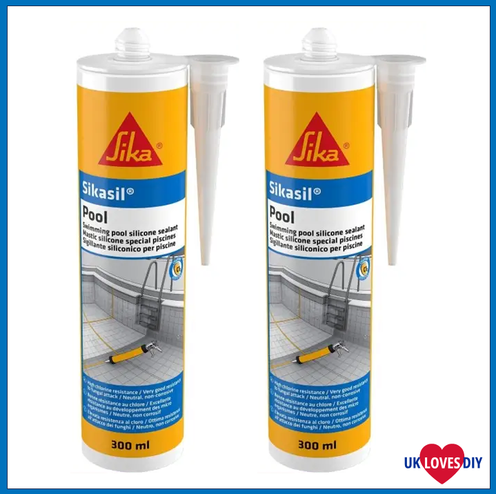 2 X EVERBUILD SIKASIL POOL 300ML