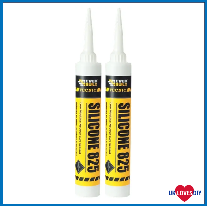 2 X EVERBUILD SILICONE 825 BRICK RED 380ML