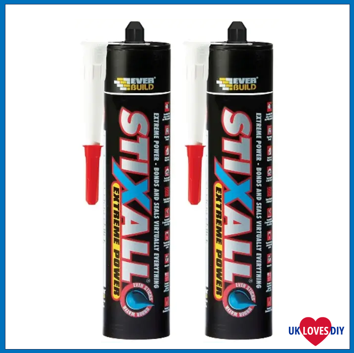 2 X EVERBUILD STIXALL WHITE 290ML