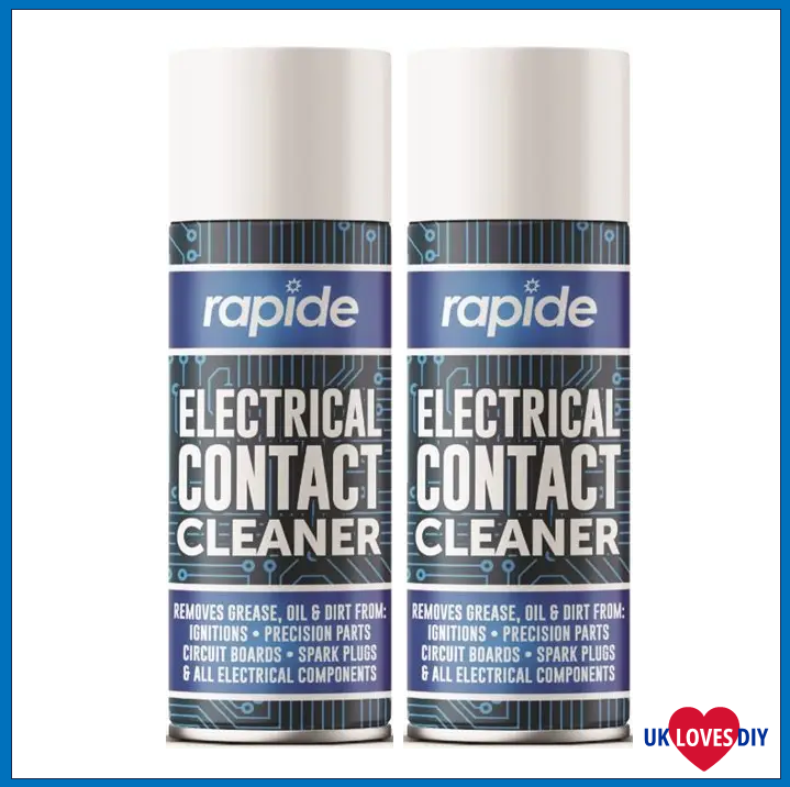 2 X RAPIDE ELECTRICAL CONTACT CLEANER SPRAY PAINT 200ML