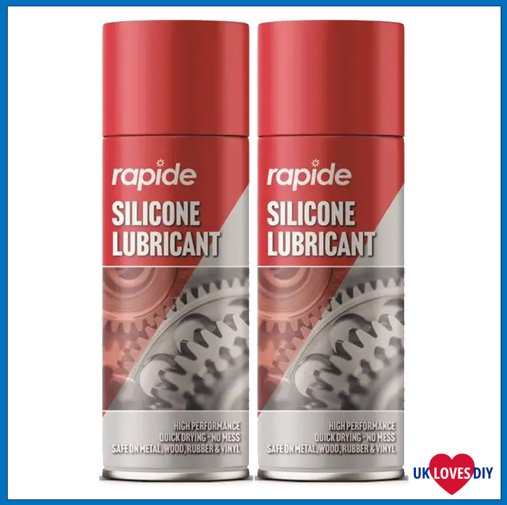 2 X RAPIDE SILICONE SPRAY LUBRICANT SPRAY 300ML