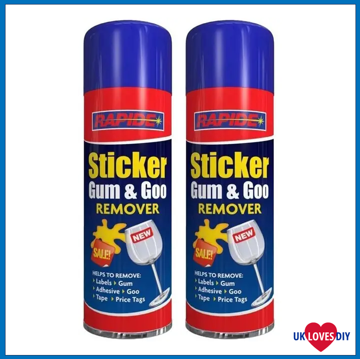 2 X RAPIDE STICKER AND GUM & GOO REMOVER SPRAY 300ML