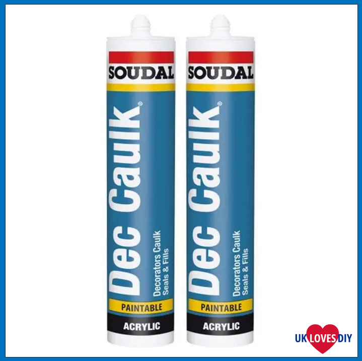 2 X SOUDAL DECORATORS CAULK 300ML