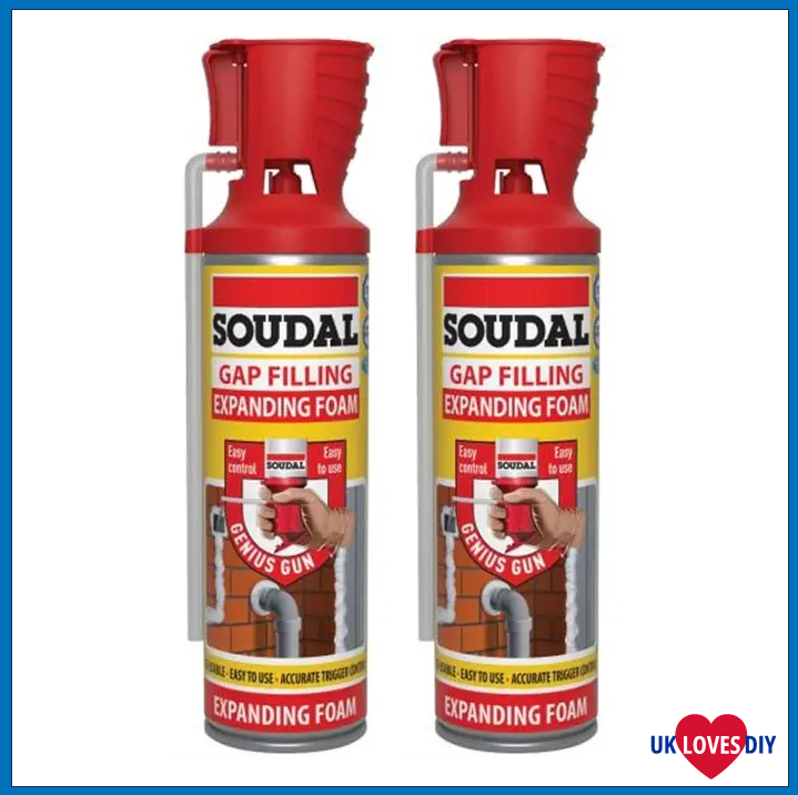 2 X SOUDAL GENIUS GUN GAP FILLER 500ML