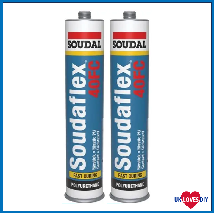 2 X SOUDAL SOUDAFLEX 40FC BLACK 310 ML