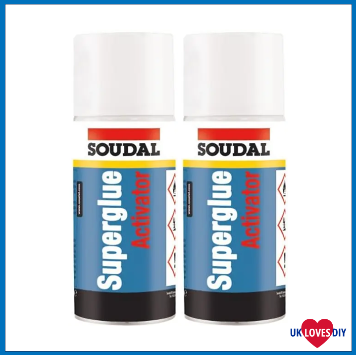 2 X SOUDAL SUPERGLUE ACTIVATOR 200ML