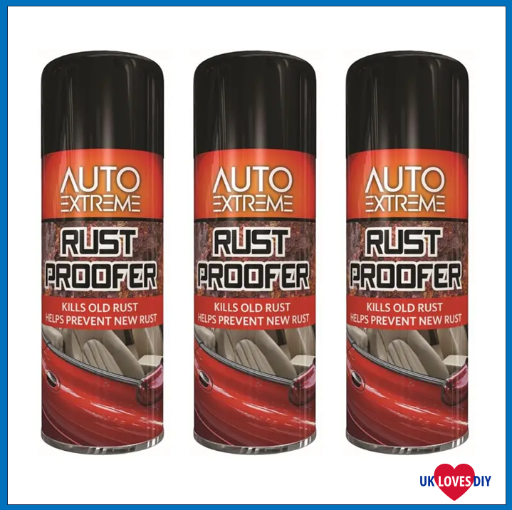 3 X AUTO EXTREME RUSTPROOFER SPRAY PAINT 400ML