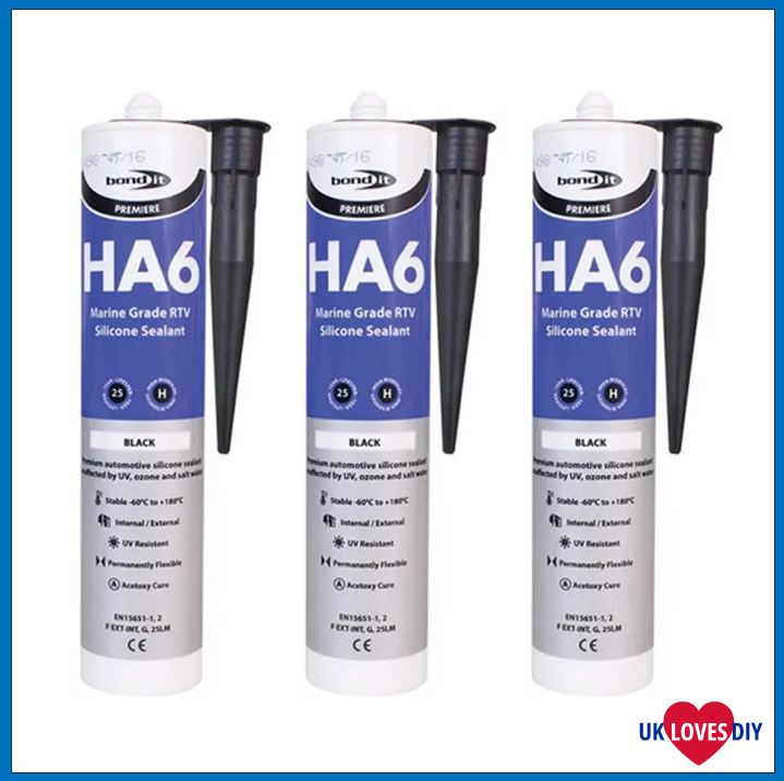 3 X BOND IT HA6 BLACK 310ML