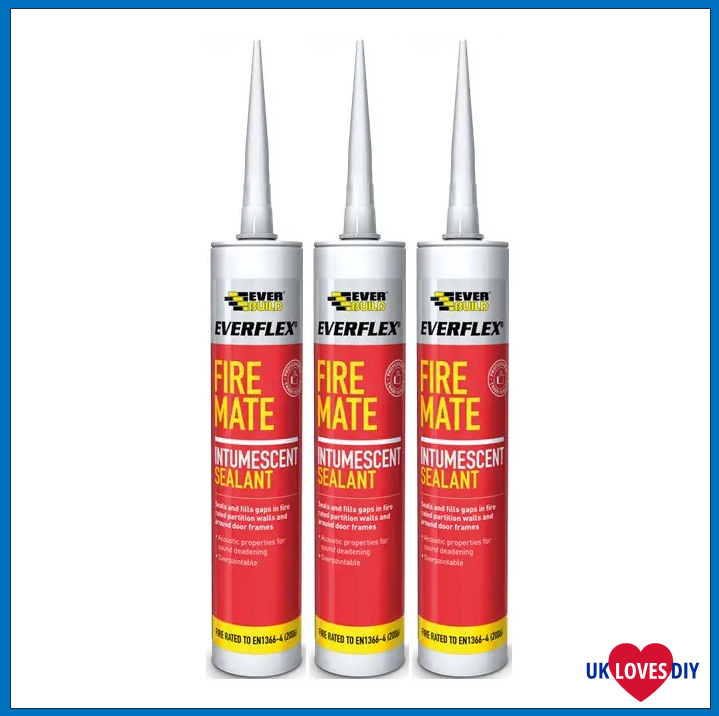 3 X EVERBUILD FIRE MATE WHITE 295ML