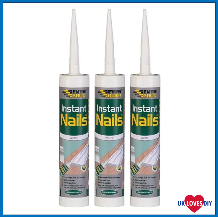 3 X EVERBUILD INSTANT NAILS 290ML
