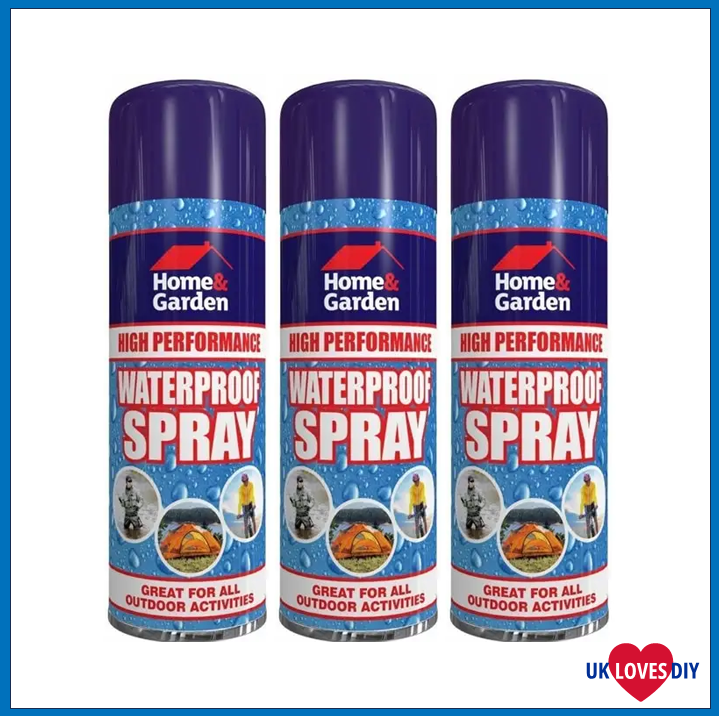 3 X HOME & GARDEN WATERPROOF SPRAY PAINT 300ML