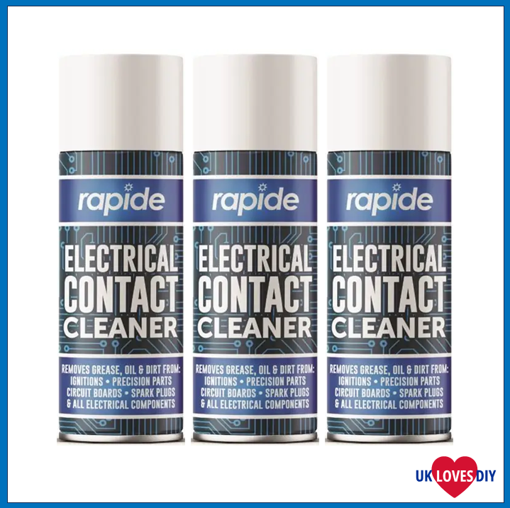 3 X RAPIDE ELECTRICAL CONTACT CLEANER SPRAY PAINT 200ML